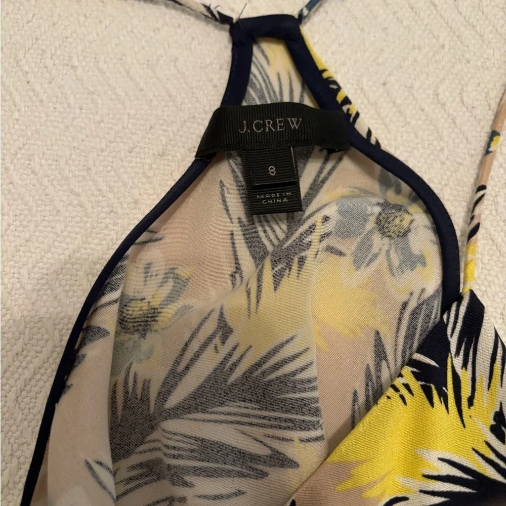 J.crew spaghetti strap silk summer top 6/8